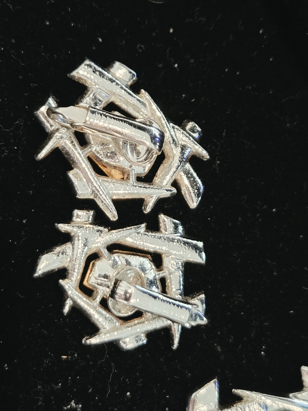 Vintage 1964 Sarah Coventry "Chinese Modern" Pendant And Clip On Earrings - Picture 5 of 8